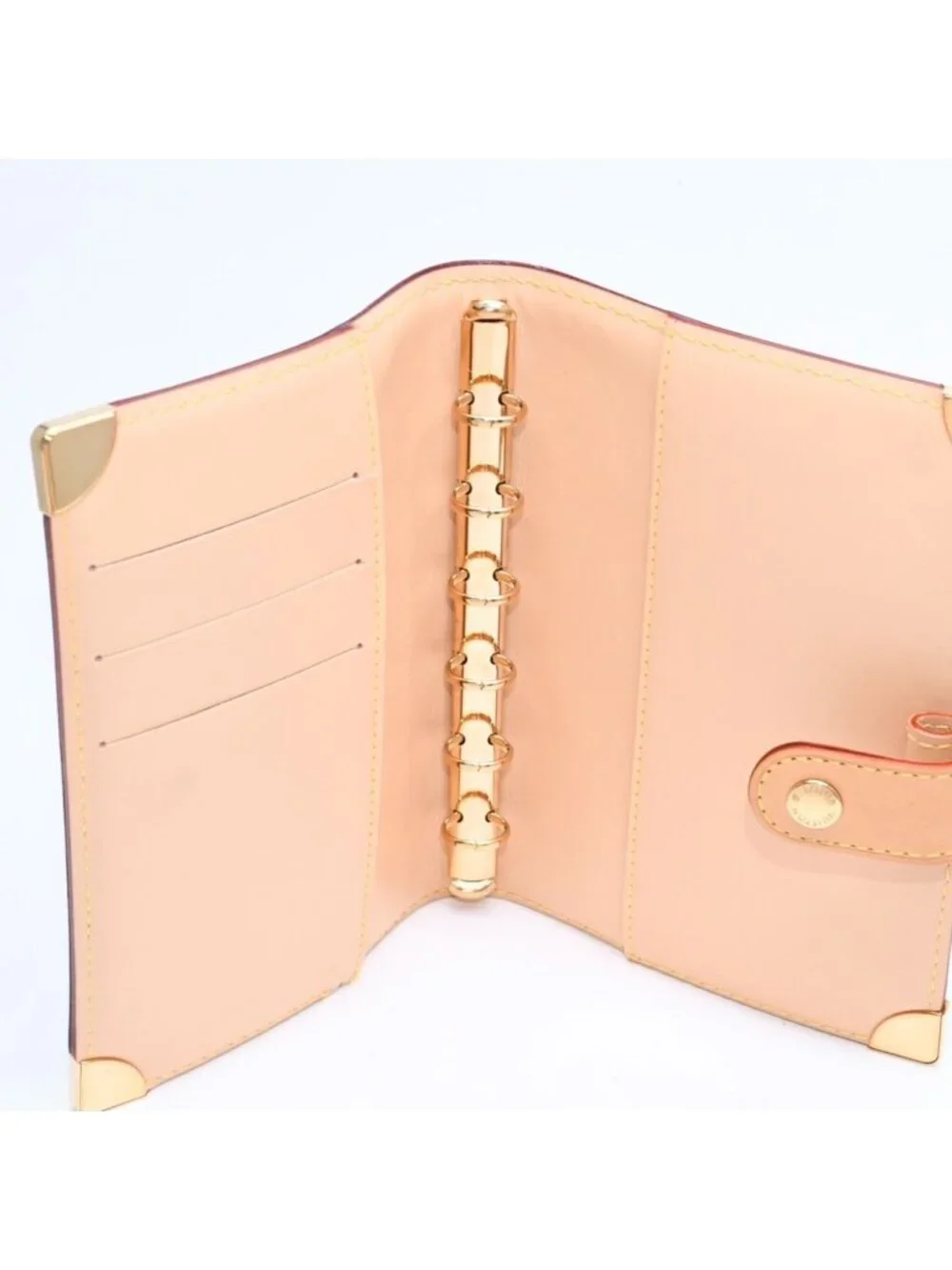 Louis Vuitton Black Multicolor Agenda Cover PM Gold